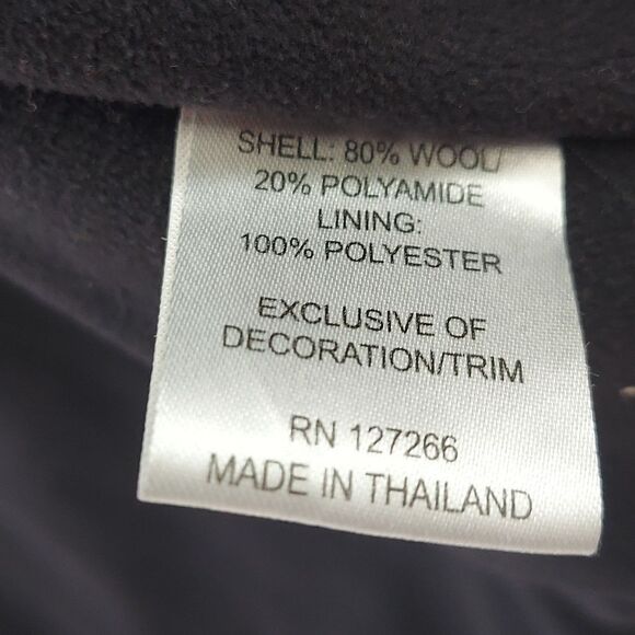 Kapital K Wool Blend Sherpa Burgundy Plaid Fall Vest Sz 7 - Picture 6 of 7